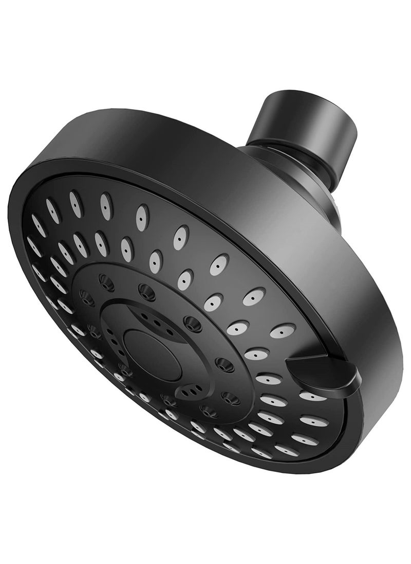 ABJ Filtered Shower Head 20 Stage Shower Filter Combo High Pressure Rain Shower Heads Filter for Hard Water Detachable 5 Modes Adjustable Water Softener Remove Chlorine Fluoride (Black)  - Image 2
