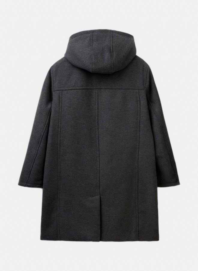 Benetton Men Wool Blend Duffle Coat - Image 2