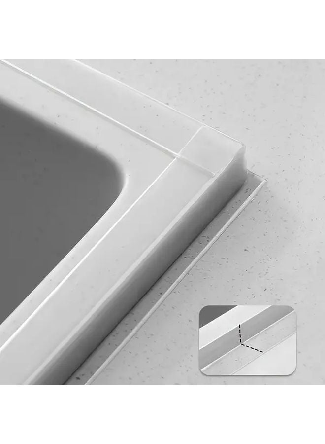 Transparent Waterproof Silicone Tape 2 Rolls 19685 Inch For Kitchen Bathroom Sealing - Image 3