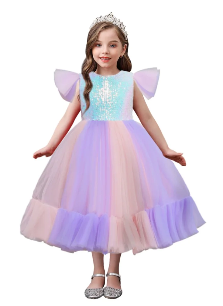 D'Daniela Self Shine dress multicolor with Headband