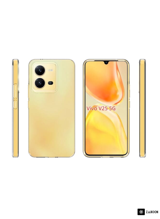 For vivo V25 5G Waterproof Texture TPU Phone Case(Transparent)