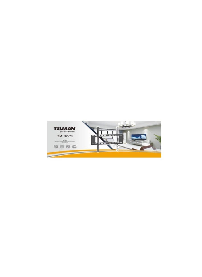 TRUMAN Truman Tv Bracket 32-73 Fixed Wall Mount - Black  - Image 1