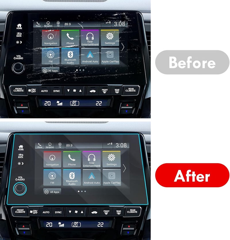 Moonlinks Compatible with 2018-2024 Honda Odyssey Screen Protector 8 Inch,Tempered Glass Touchscreen Protector Foil for 2024 2023 2022 2021 Odyssey EX EX-L Touring,Car Navigation Screen Protective Film - Image 4