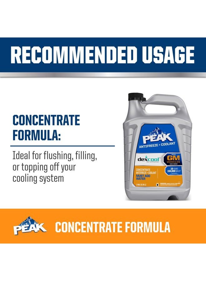 PEAK DEX-Cool® Antifreeze + Coolant, Premium Engine Coolant with Antifreeze, Car Antifreeze Coolant Mixture for GM Vehicles, 1 Gallon - Image 4
