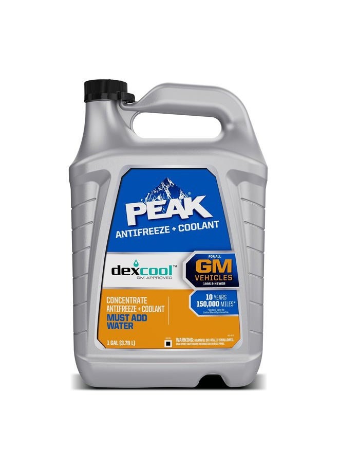 PEAK DEX-Cool® Antifreeze + Coolant, Premium Engine Coolant with Antifreeze, Car Antifreeze Coolant Mixture for GM Vehicles, 1 Gallon - Image 1