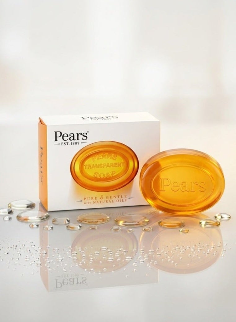 Pears Pure & Gentle Transparent Soap Bar with Natural Oils & Pure Glycerin, 125 gm - Image 2