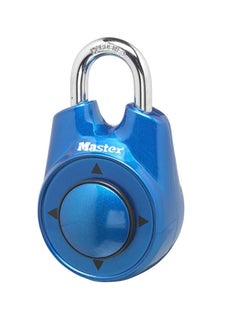 Master Lock Directional Combination Padlock, Durable Heavy Duty Security Lock, Portable Anti Theft Lock With Anti Shim Locking Mechanism, Combination Lock For Gym And School Lockers, (1pc, Blue)  - Image 1