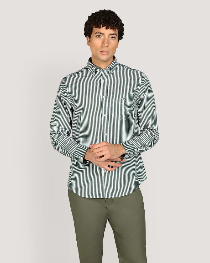 GANT Regular Classic Popl Stripe Shirt
