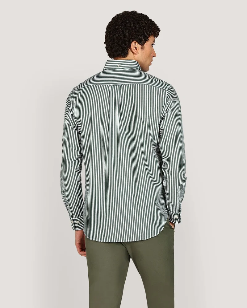GANT  Regular Classic Popl Stripe Shirt for Men | Best Price UAE