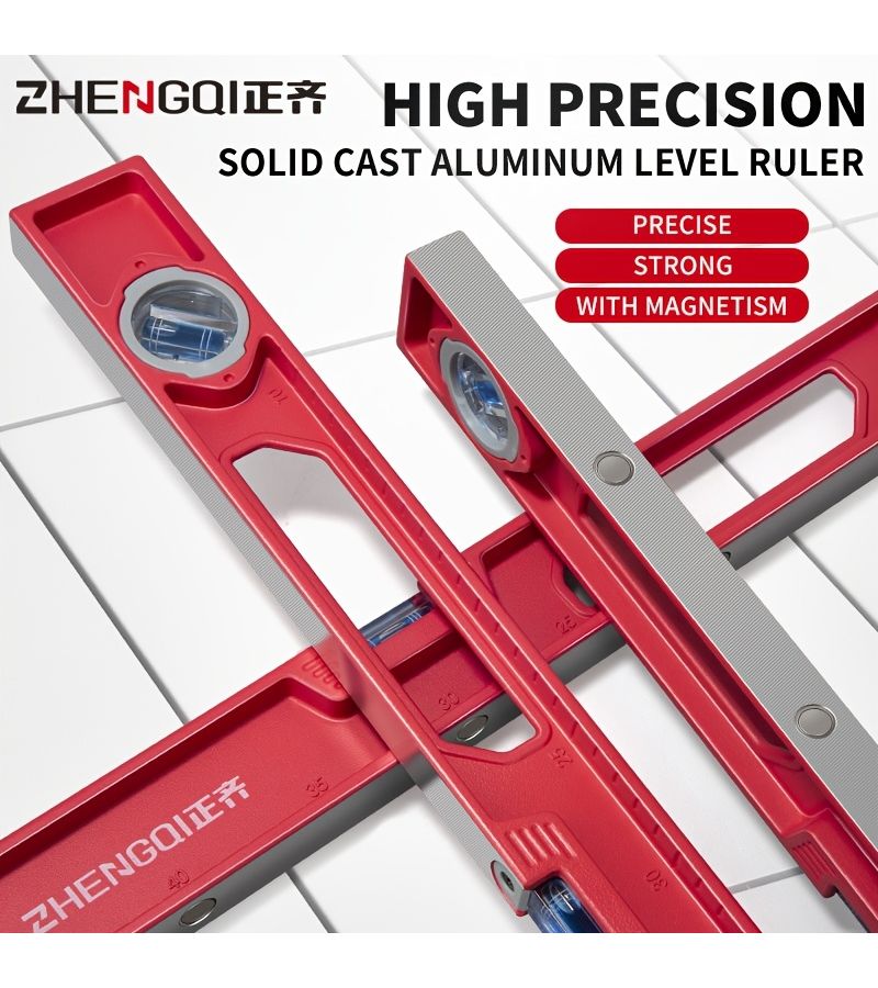 500mm Nonmagnetic Spirit Level Aluminum Casting Horizontal Tape Measure Bonus - Image 4
