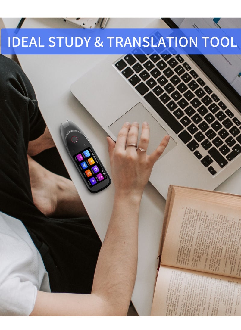 Generic - Dictionary Translation Pen Scanner Text Scanning Reading Translator Device Multilingual Scanner Noise Reduction Recording Pen Support 112 Languages  with 3'' Touchscreen - Image 1