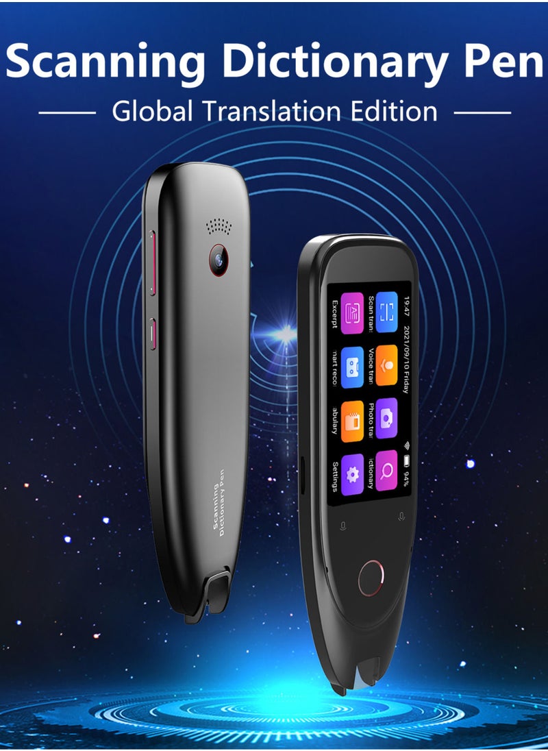 Generic - Dictionary Translation Pen Scanner Text Scanning Reading Translator Device Multilingual Scanner Noise Reduction Recording Pen Support 112 Languages  with 3'' Touchscreen - Image 1