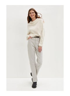 Straight Split Hem Jeans