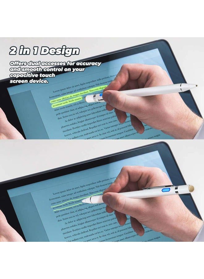 EVACH S21 Ultra Pen for Samsung Galaxy S21 Stylus Pencil, Rechargeable Digital Pencil with 1.5mm Ultra Fine Tip Stylus for Samsung Galaxy S21, White - Image 3