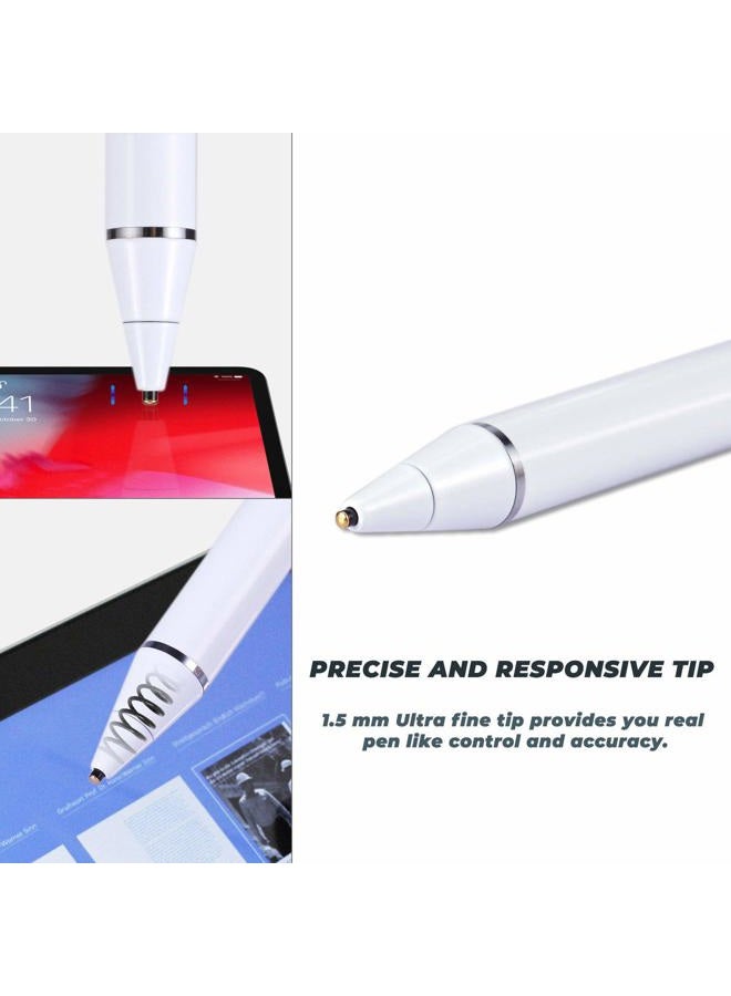 EVACH S21 Ultra Pen for Samsung Galaxy S21 Stylus Pencil, Rechargeable Digital Pencil with 1.5mm Ultra Fine Tip Stylus for Samsung Galaxy S21, White - Image 2