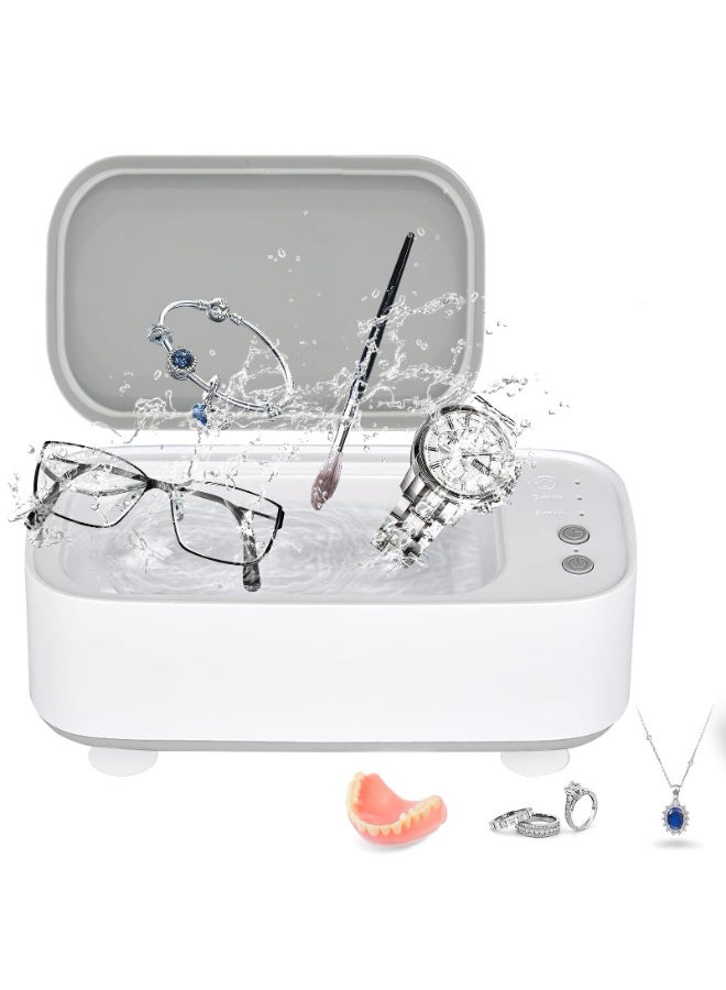 كوفوز OSHIMA تنظيف بالموجات فوق الصوتية، المحمولة المهنية تنظيف بالموجات فوق الصوتية، 45000 هرتز تنظيف المجوهرات بالموجات فوق الصوتية مع 3 أوضاع التنظيف نظارات تنظيف جهاز للنظارات الساعات والأسنان - Image 1