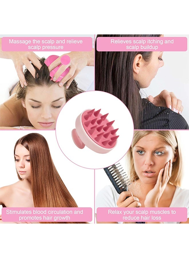 قطعتان من فرشاة تدليك الشعر الناعمة من السيليكون - فرشاة شامبو للشعر من السيليكون - مشط لغسل الشعر، فرشاة شامبو لتدليك فروة الرأس من السيليكون، فرشاة تدليك ناعمة لفروة الرأس بأسنان من السيليكون، لطيفة على البشرة، ناعمة ومريحة، تقشر الجلد الميت من فروة الرأس، مدلك للشعر الجاف والرطب لجميع أنواع الشعر - Image 3