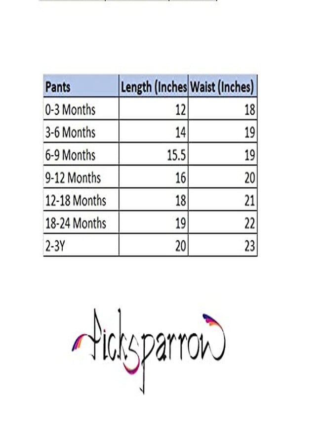 Picksparrow بنطلون بيجاما/سروال/سروال نوم كامل الطول من قطن شامبراي للأطفال من بيكسبارو (طقم من قطعتين) (أزرق ملكي - خوخي، 2-3 سنوات) - Image 5