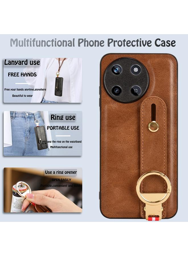 اس-توب جراب خلفي من الجلد لهاتف Realme 11 4G Global Wristband - Image 5