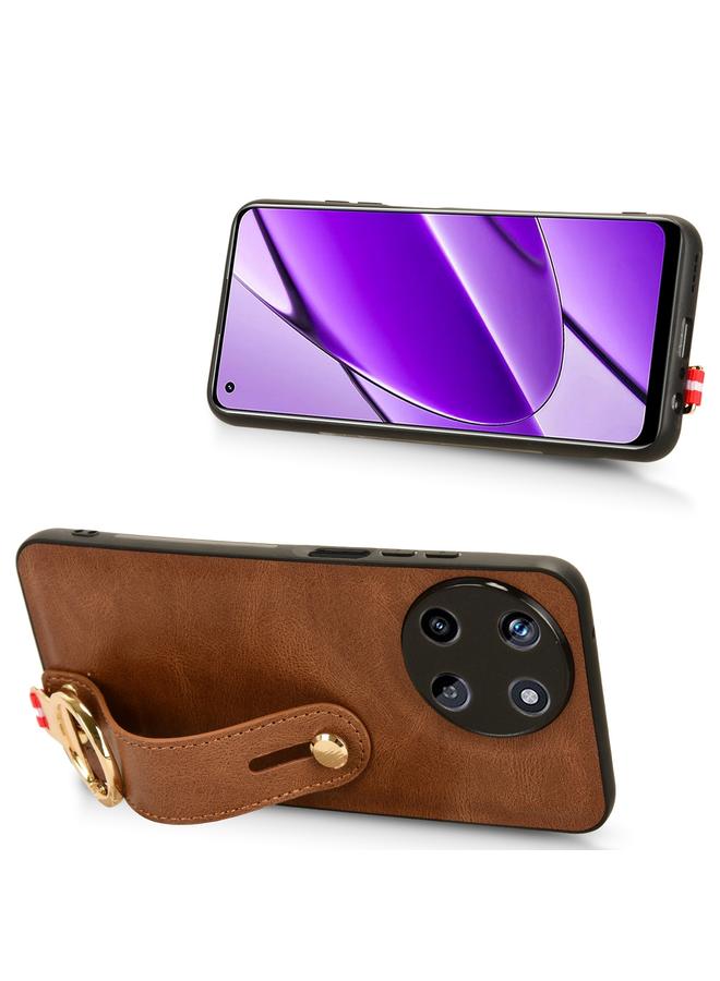 اس-توب جراب خلفي من الجلد لهاتف Realme 11 4G Global Wristband - Image 4