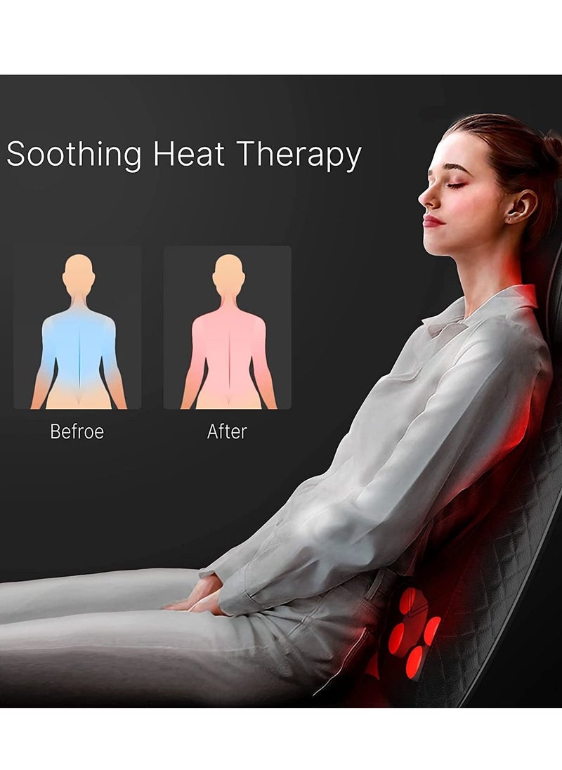 RENPHO - RENPHO Electric Back Massager for Chair, Massage Cushion, Shiatsu Massage Chair with Heat for the Whole Back and Neck, Adjustable Height, Use at Home and Office - Image 1