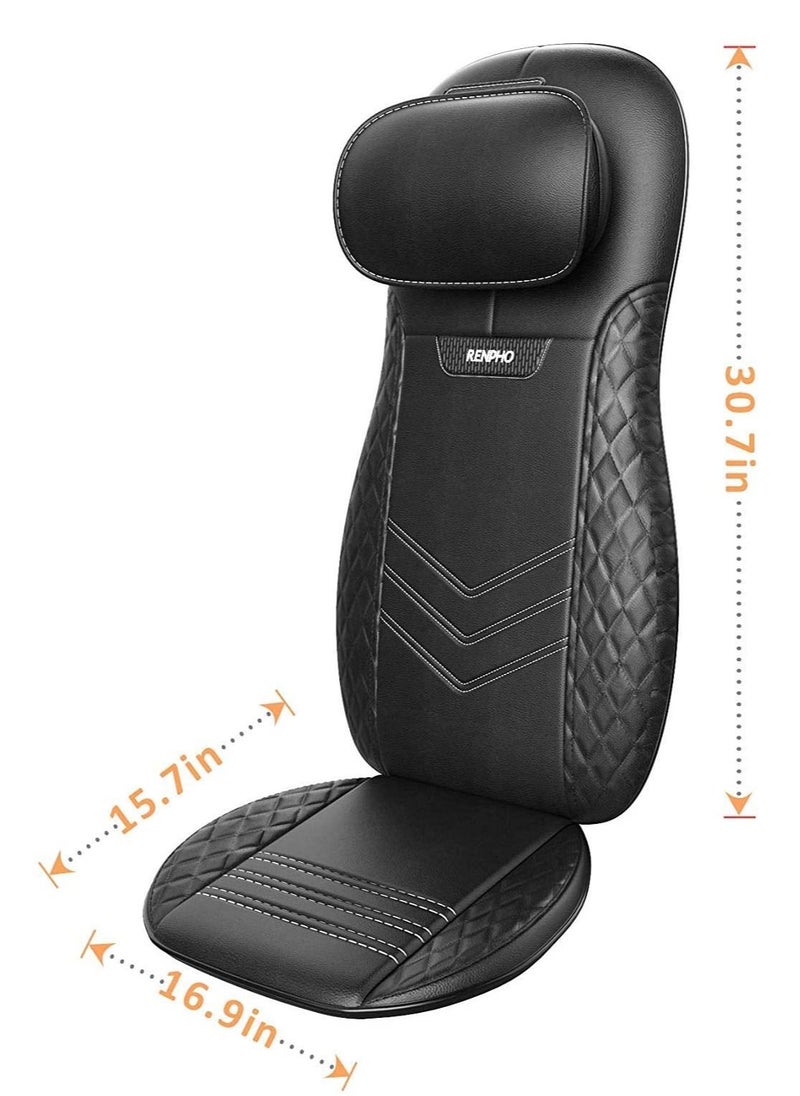 RENPHO - RENPHO Electric Back Massager for Chair, Massage Cushion, Shiatsu Massage Chair with Heat for the Whole Back and Neck, Adjustable Height, Use at Home and Office - Image 1