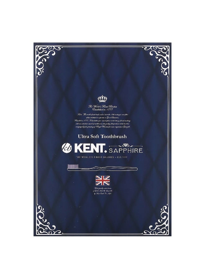 Kent, Ultra Soft Tootbrush, Sapphire, 5 Toothbrushes - Image 4