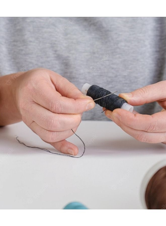 ITALO 7-Piece of Spun Polyester Sewing Thread For General Sewing And Repair Purpose Multi Colour Approx 50 Meter Per Piece and Available Two Sewing Needle - Image 4