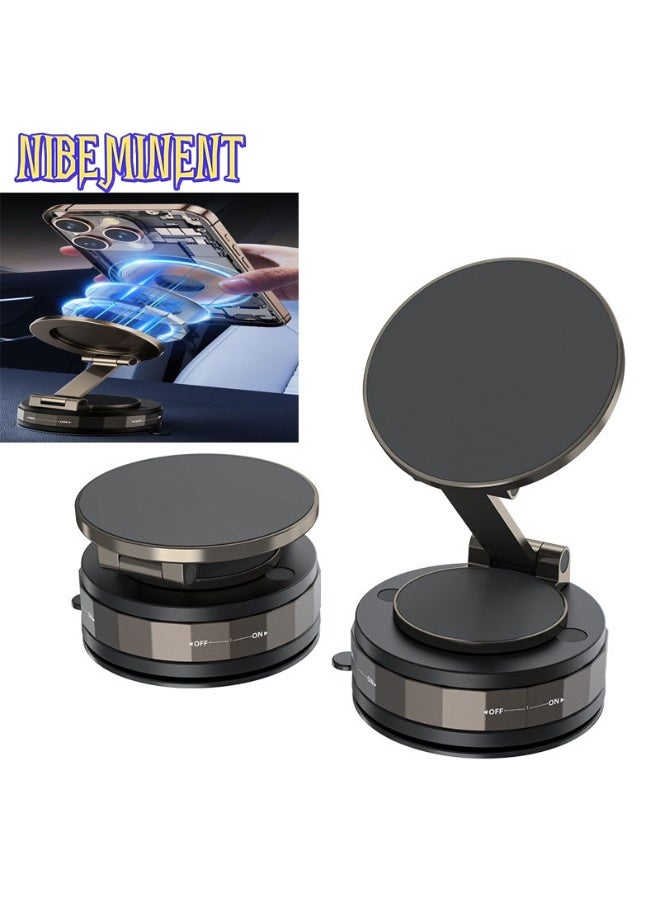 NIBEMINENT Magnetic Car Phone Mount with Suction Cup – 360° Rotatable Vacuum Base  - Image 1