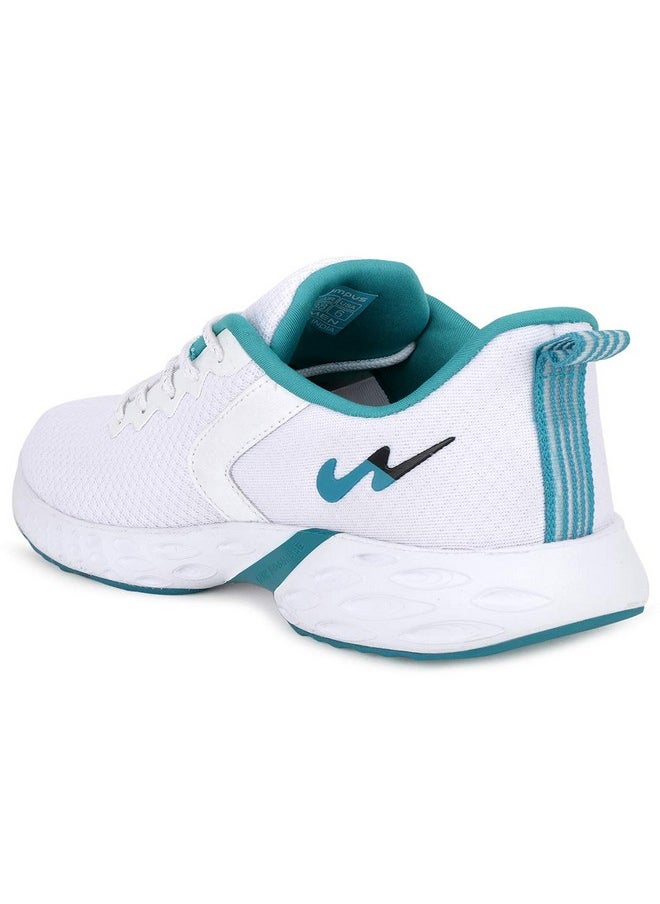 CAMPUS - Campus Women's ALICE WHT/S.GRN Running Shoes - 4UK/India 9G-178 - Image 1