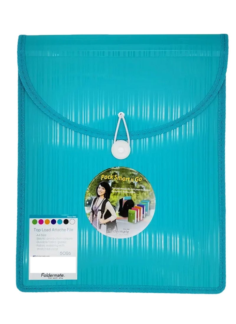 Foldermate - A4 Size Top Load Attach File Blue - Image 1