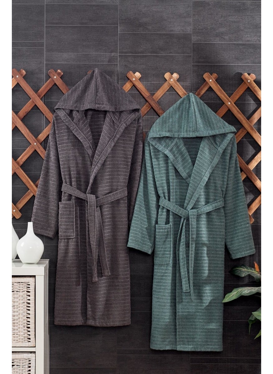 Casnack Quina 2-Piece Hooded Oversize Bathrobe Set  - Image 1