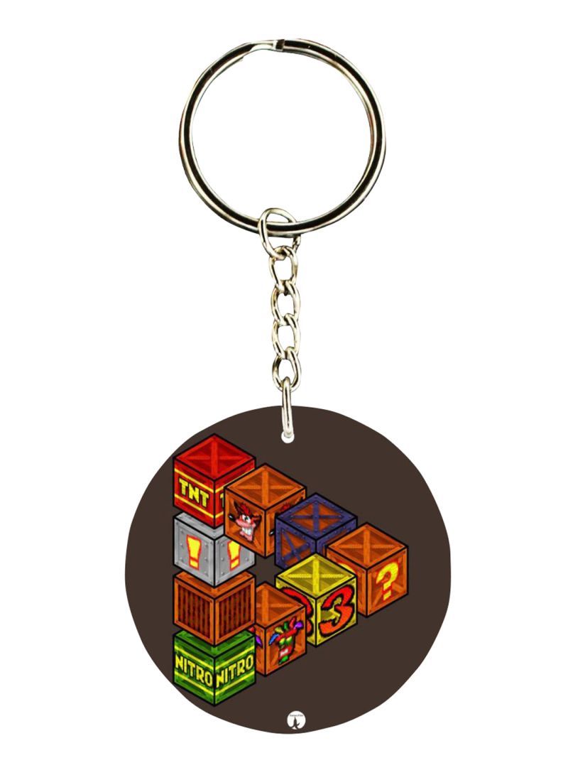 RKN The Video Game Crash Printed Keychain
