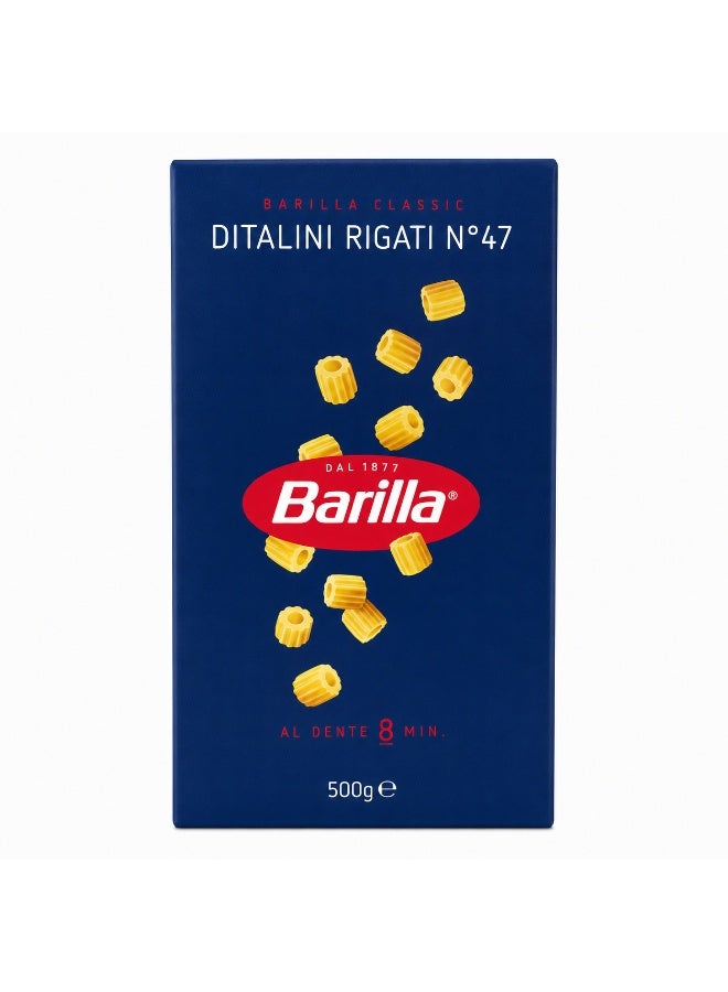 Barilla Ditalini Rigati Pasta No.47 500g - Image 1