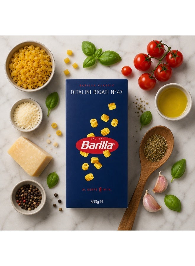Barilla Ditalini Rigati Pasta No.47 500g - Image 4