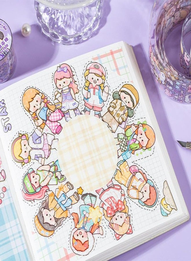 KmCho Kawaii Stickers Set for Kids and Teens, Creative Stickers Set for Scrapbooking and Journaling, Cute Waterproof Vinyl Decals for Laptops, Water Bottles, Notebooks, Crafts - Image 5