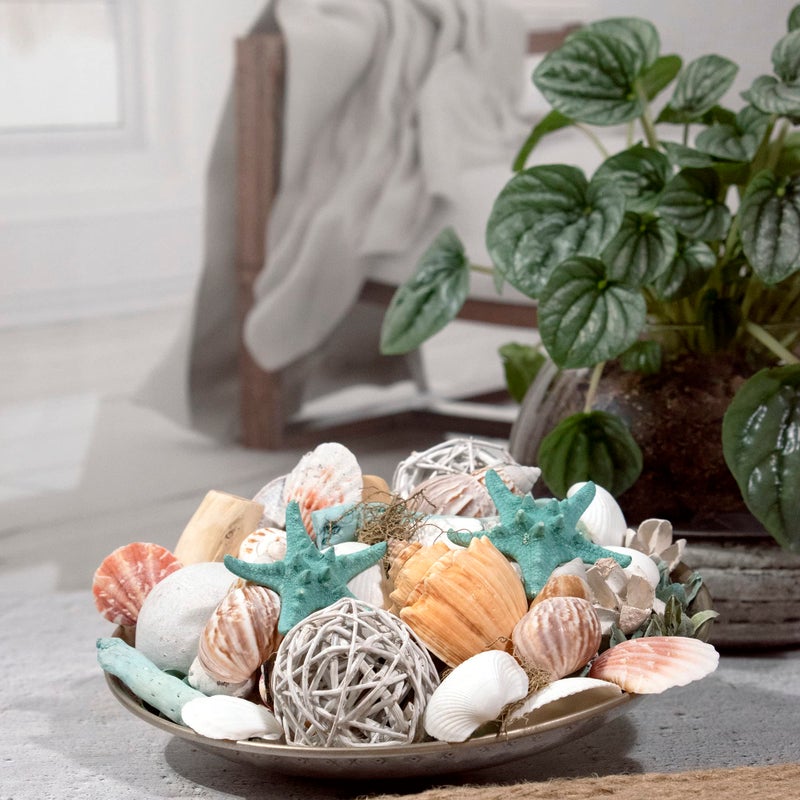 ANDALUCA Ocean Plumes Scented Seashell Potpourri Made in California Large 20 oz Bag Fragrance Vial Scents of Orange, Lime, Bergamot, Lily, Rose and Tonka Coastal Home Decor - Image 4