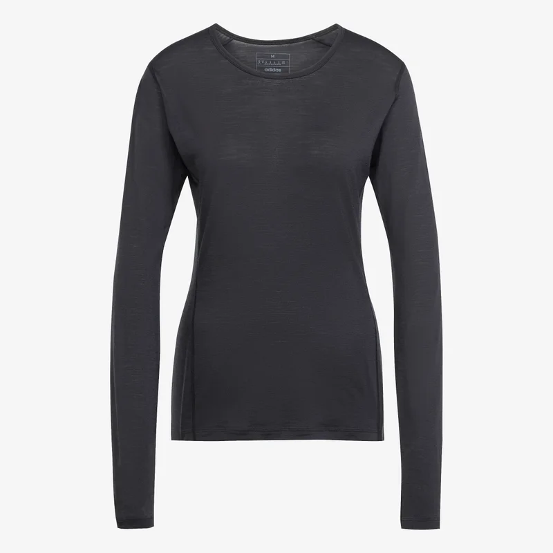 Adidas Black Terrex Xperior Merino 150 Baselayer Long Sleeve Long-Sleeve Top for Women | Best Price UAE