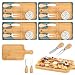Hidaily 4 Set Mini Cheese Board Set Baby Shower Game Prizes Knives Forks Thank You Tags with Gift Box Bridal Shower Prizes for Game Winners Guests Wedding - Image 2