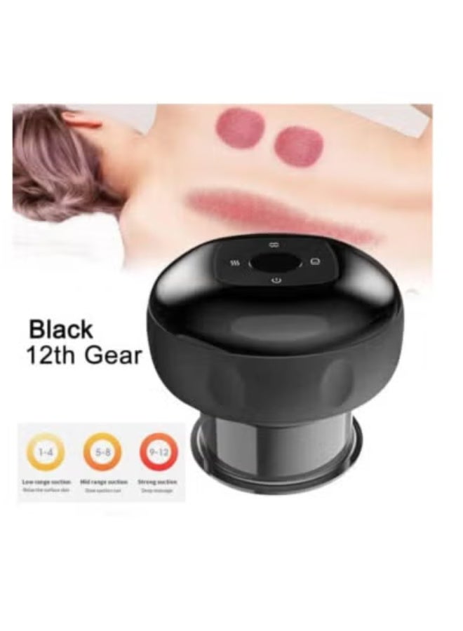 TIGER Electric Cupping Massager 3-in-1 Therapy Device with Infrared Heating & Gua Sha – 12 Suction Levels & Adjustable Temperature – Vacuum Massage Tool for Back Pain Relief, Cellulite Reduction, Muscle Recovery, Lymphatic Drainage & Full-Body Detox at Home  - Image 3