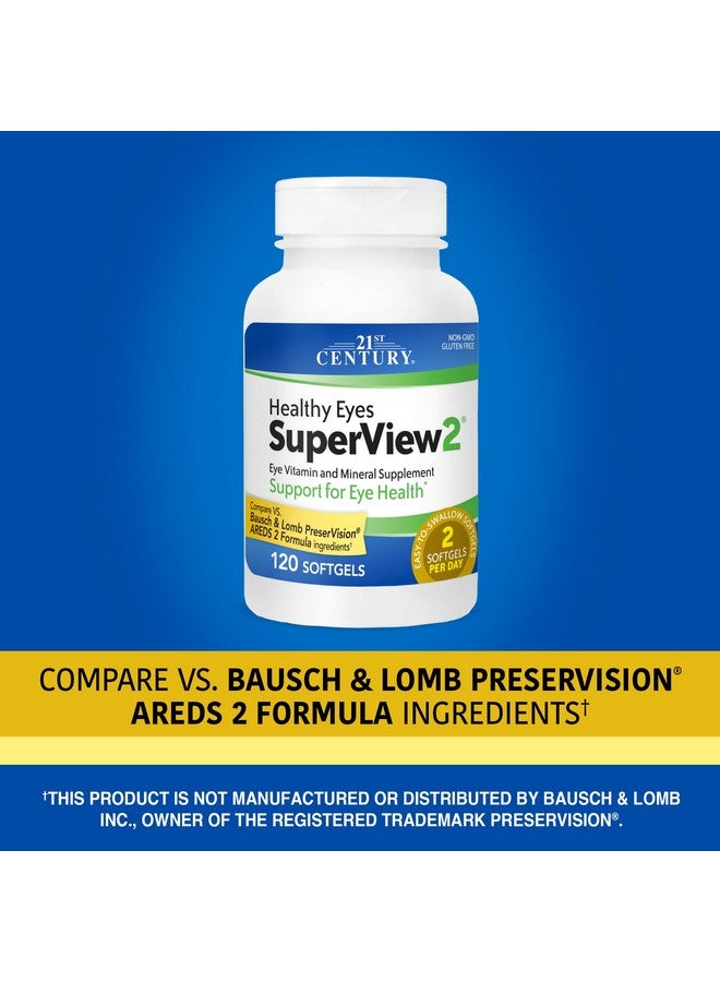 21st Century Healthy Eyes SuperView 2 Softgels, 120 Count - Image 3