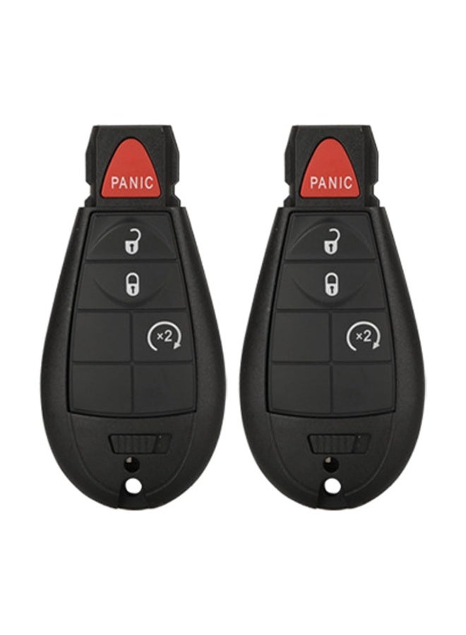 قطعتان من غطاء حماية بديل لمفتاح السيارة (ريموت) متوافق مع طرازات Dodge Ram 1500 و2500 و3500 (موديلات 2013-2018) - Image 1