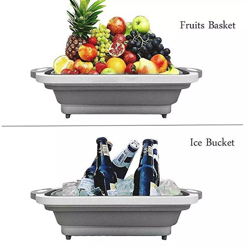 EPISKEY MultiFunctional Washing Fruits and Vegetables Bowl Strainer Green - Image 5
