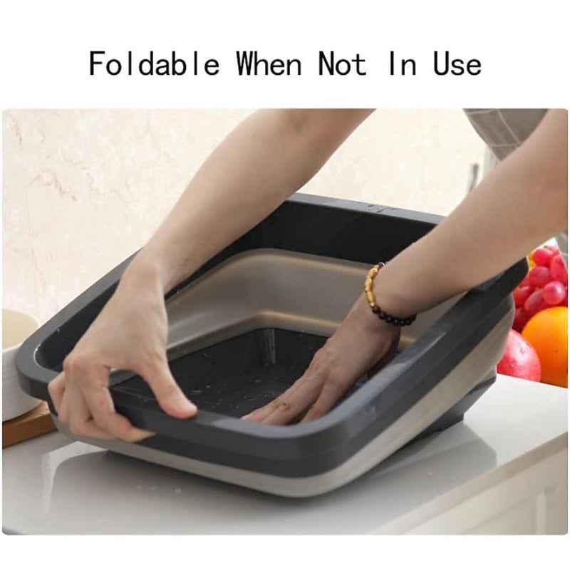 EPISKEY MultiFunctional Washing Fruits and Vegetables Bowl Strainer Green - Image 2