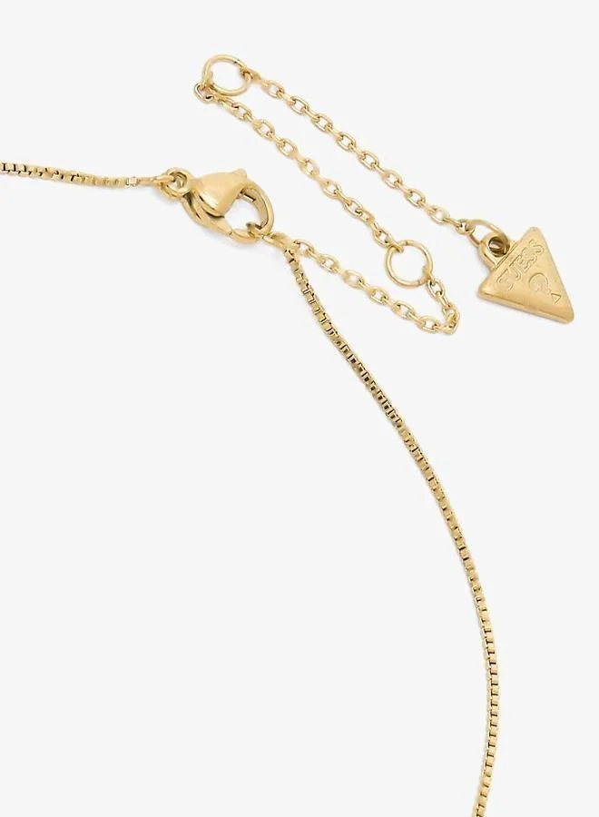 Guess  Crystal Heart Chain Necklace for Women | Best Price UAE