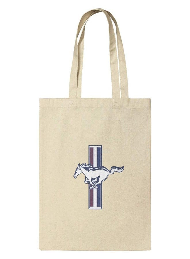 GRAPHICS & MORE Ford Mustang Logo Grocery Travel Reusable Tote Bag - Image 1