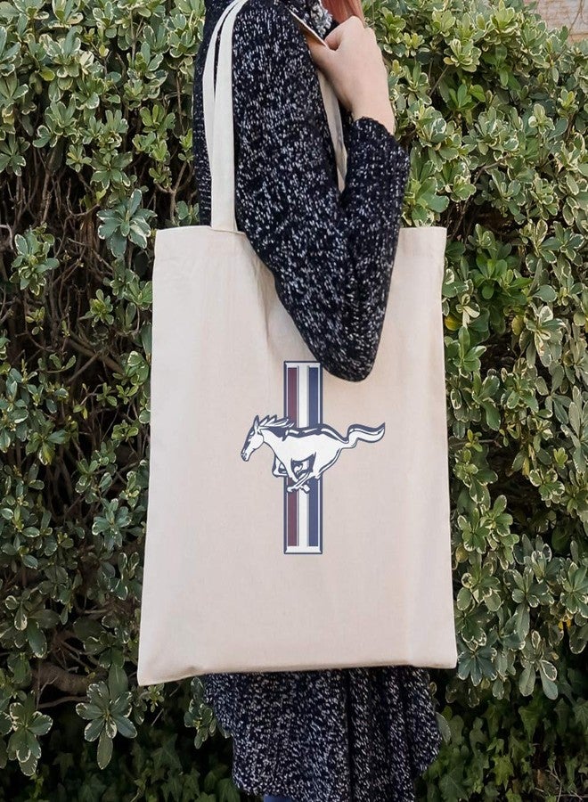 GRAPHICS & MORE Ford Mustang Logo Grocery Travel Reusable Tote Bag - Image 3