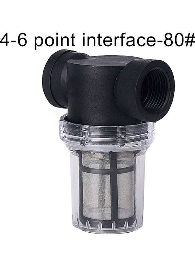NIBEMINENT Irrigation Pipe Filter Pump Purification Tool Clear/Black - Image 1