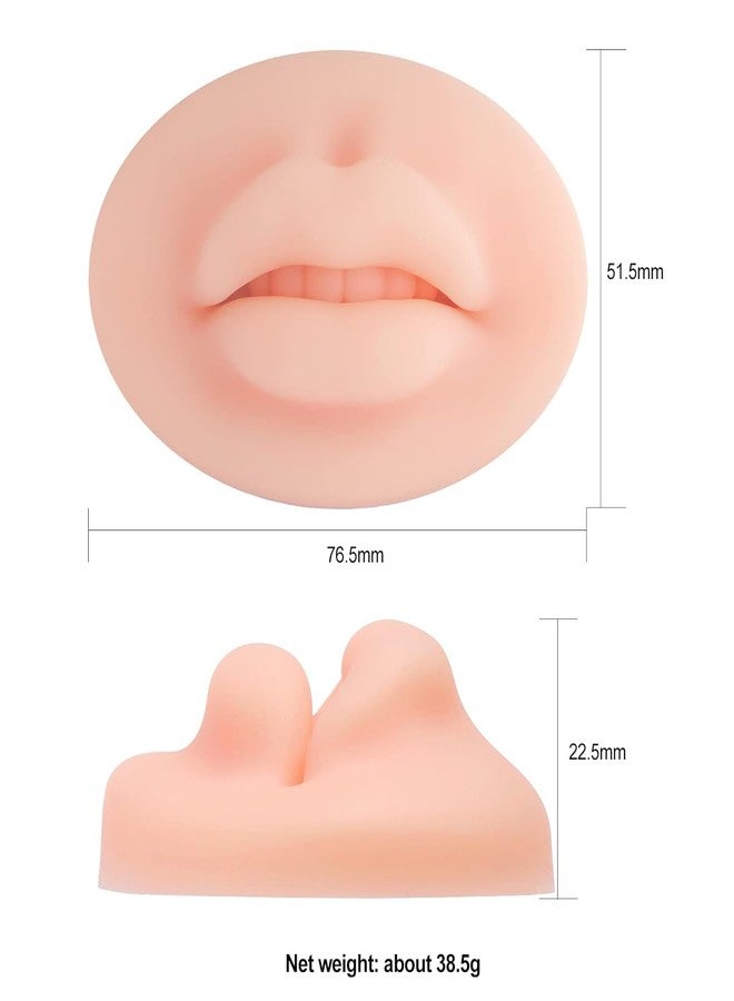 شفاه سيليكون ثلاثية الأبعاد للتدريب على المكياج الدائم من Reliefto، مناسبة لفناني الوشم والمبتدئين - 3 قطع - Image 3