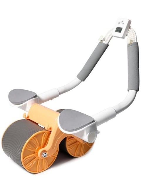 Ab Abdominal Exercise Roller Elbow Support, abs roller wheel core exercise equipment, Automatic Rebound Abdominal Wheel with timer
